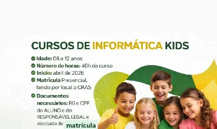 São Domingos conquista grande projeto do FIA e abrirá sala de informática com 25 computadores para crianças e adolescentes