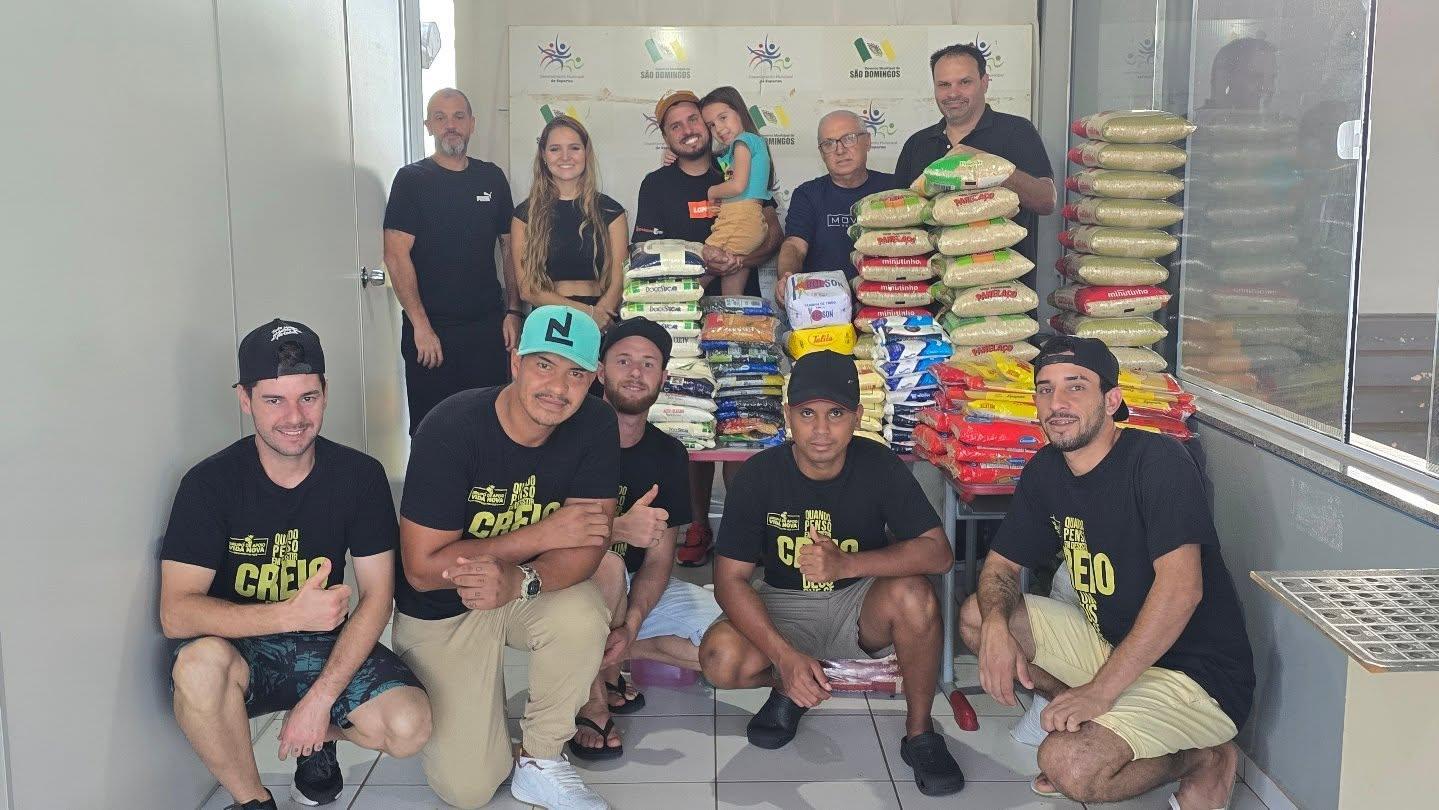 Casa de Apoio Vida Nova recebe mais de 550 quilos de alimentos arrecadados em campeonatos municipais.