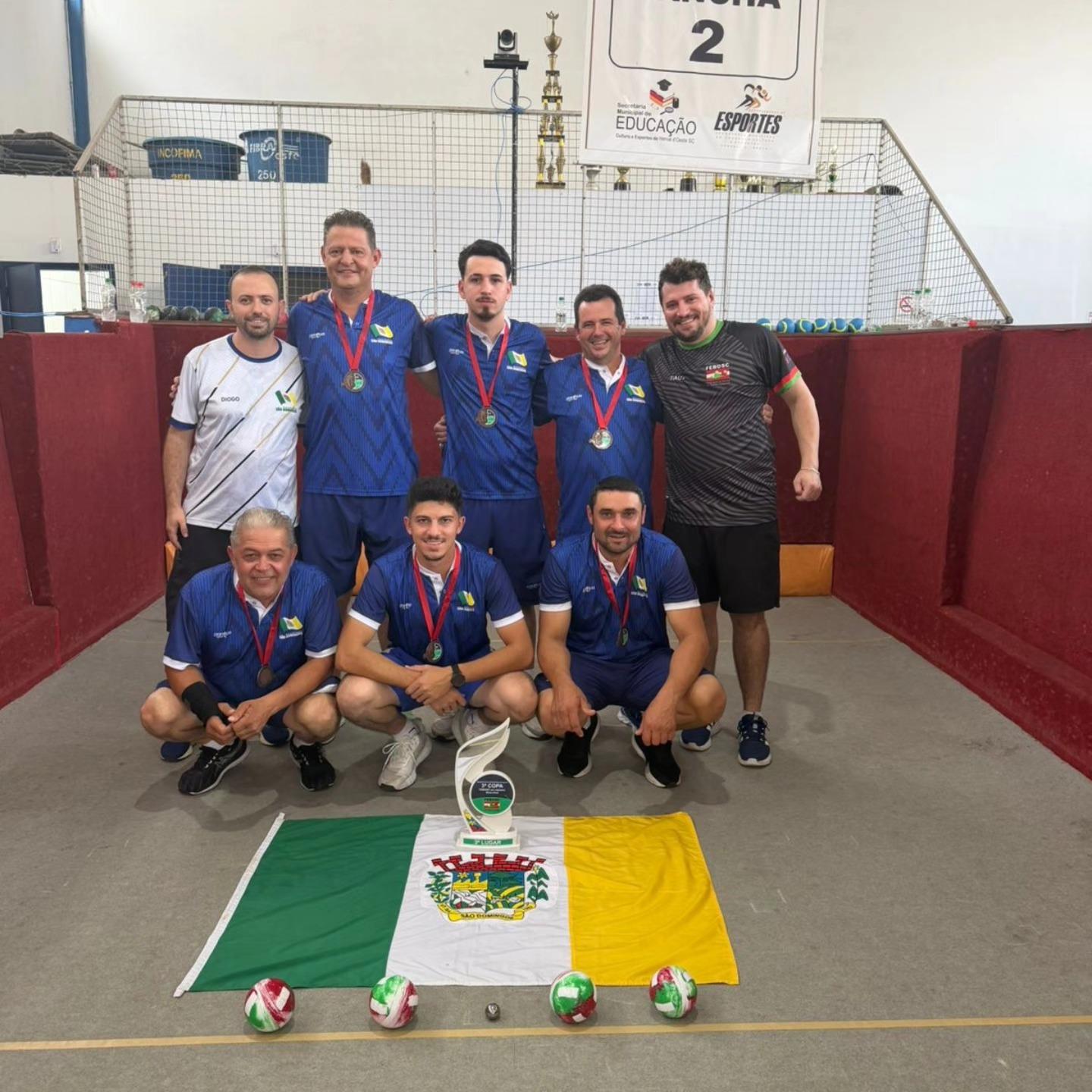 São Domingos garante 3º lugar na Copa FEBOSC de Bocha